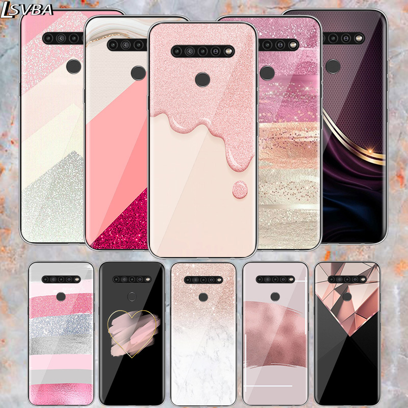 Phone Cases Ysl - Rose Gold Pink Glitter Phone Case