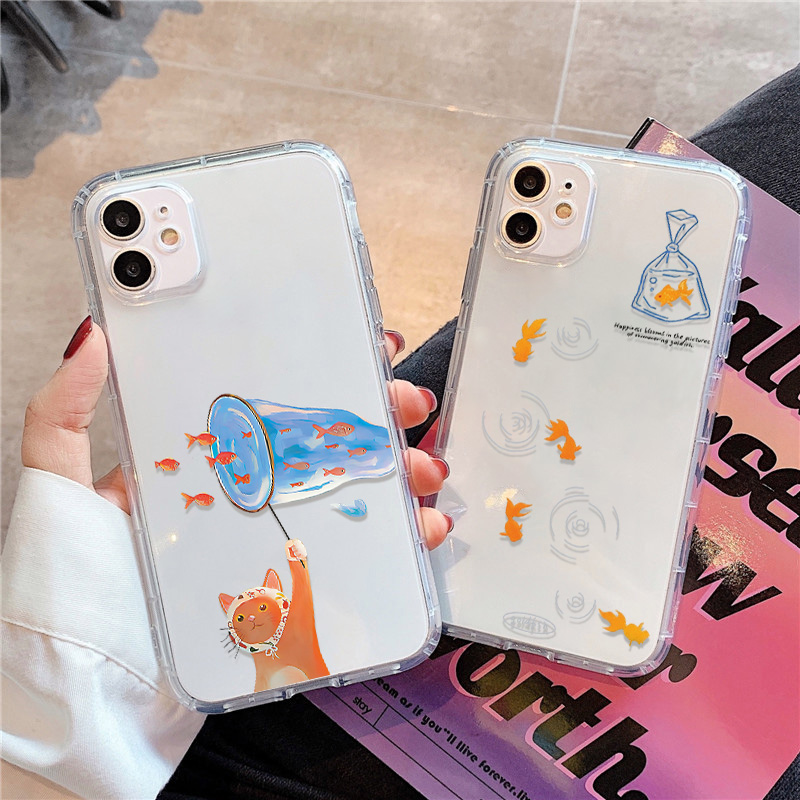 Phone Cases Iphone 11 - Lovely Fishes Clear Phone Case For