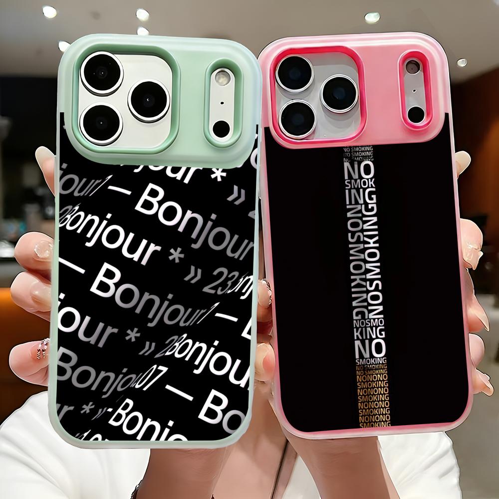 Phone Cases Yellow - Simple English letter Phone Case Slim