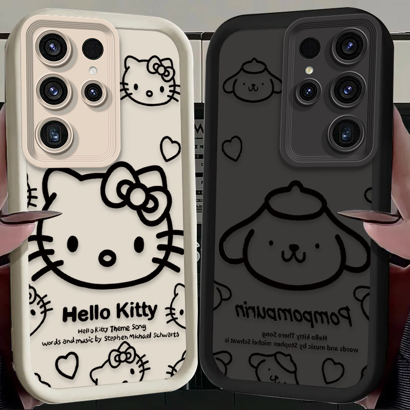 Phone Cases Samsung S25 - Sanrio Hello Kitty Pompom Purin Case