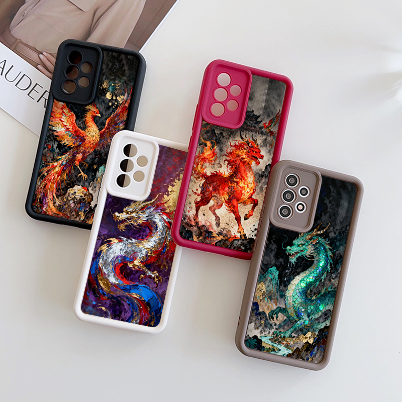 Phone Cases Google Pixel 9 - Artistic Chinese Dragon Phoenix Printed Phone