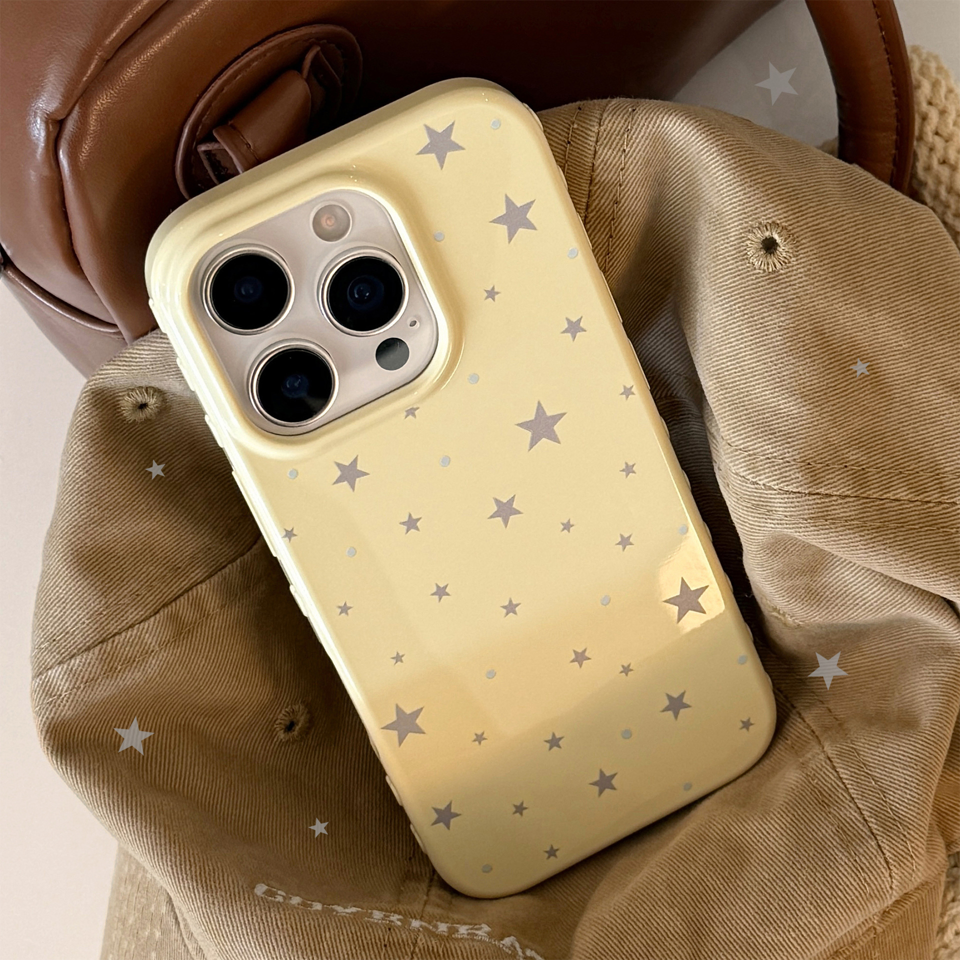 Phone Cases Yellow - Korean Style Yellow Full Screen Grey