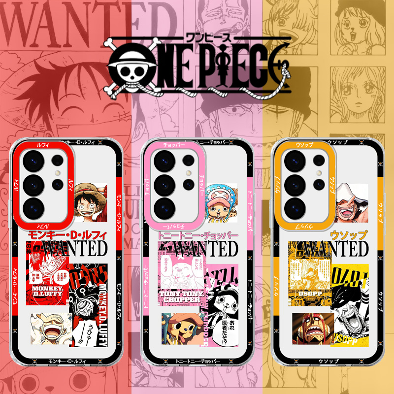 Phone Cases Samsung S25 - One P-Piece Cartoon Soft Silicone Phone