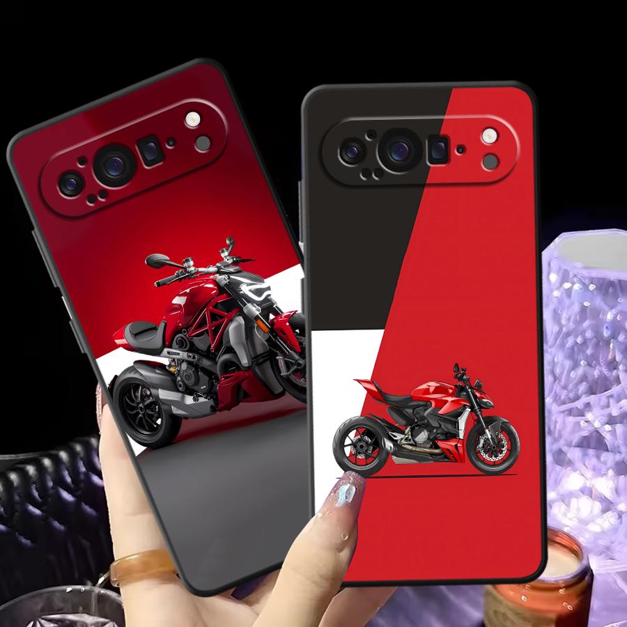 Phone Cases Google Pixel 9 - Red Motorcycle Funda Phone Cover Case