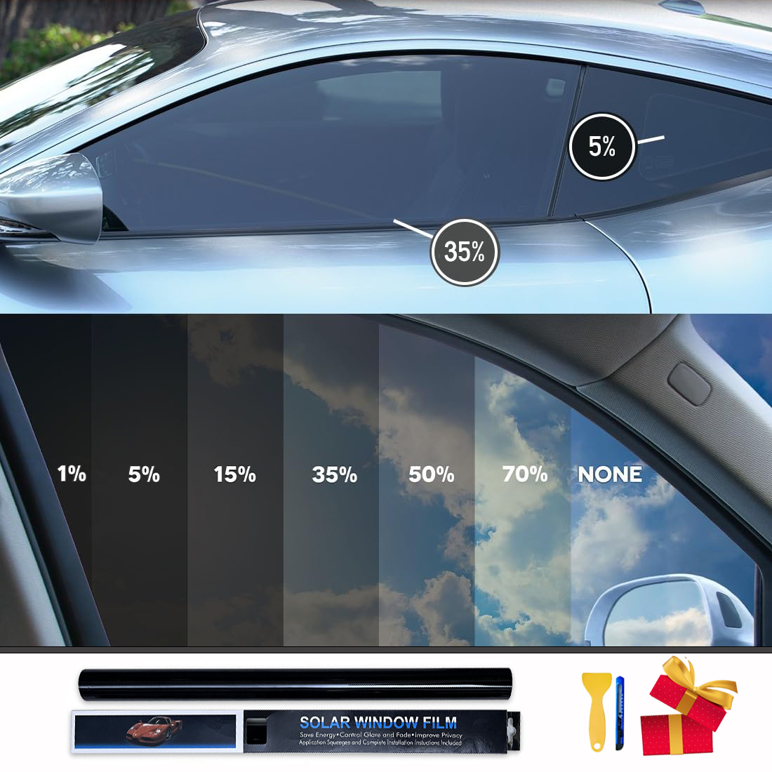 Phone Cases Blunt - 50cmx3/10m Car Window Tint Film Privacy