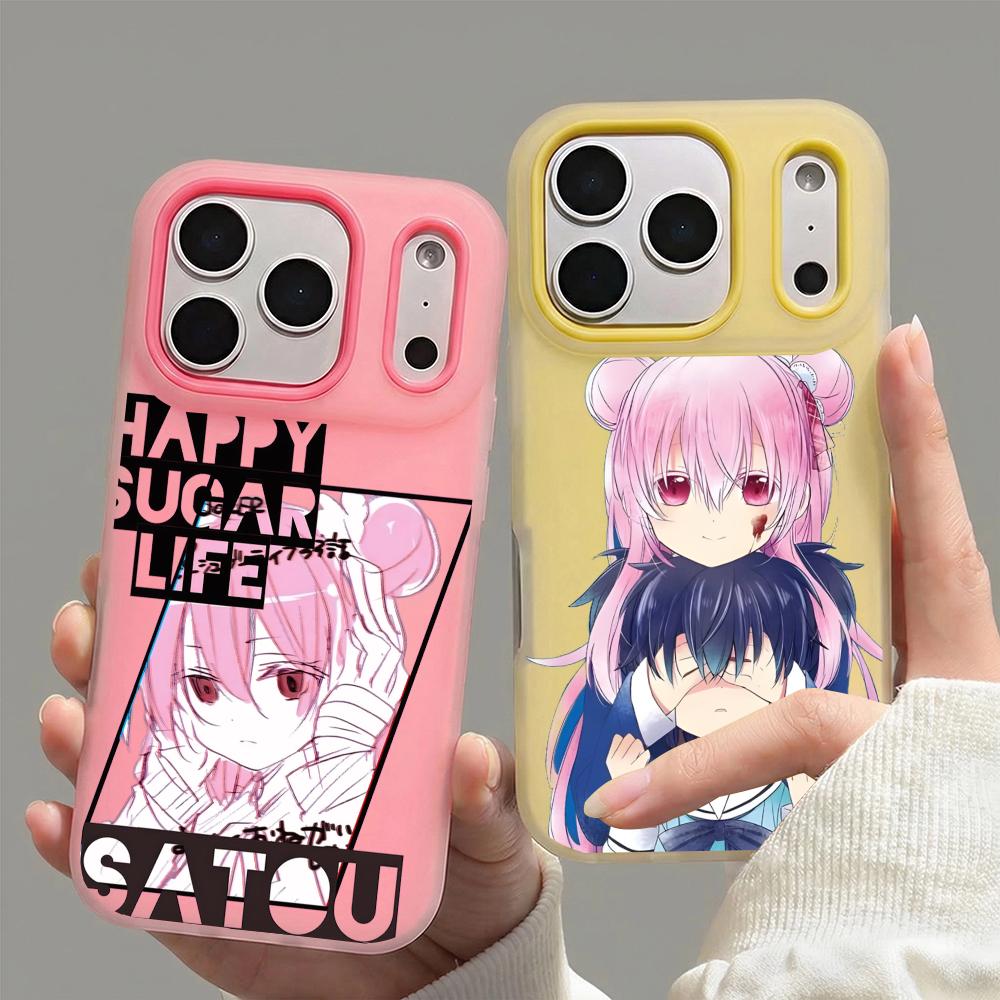 Phone Cases Yellow - H-Happy Sugar Life anime Phone Case