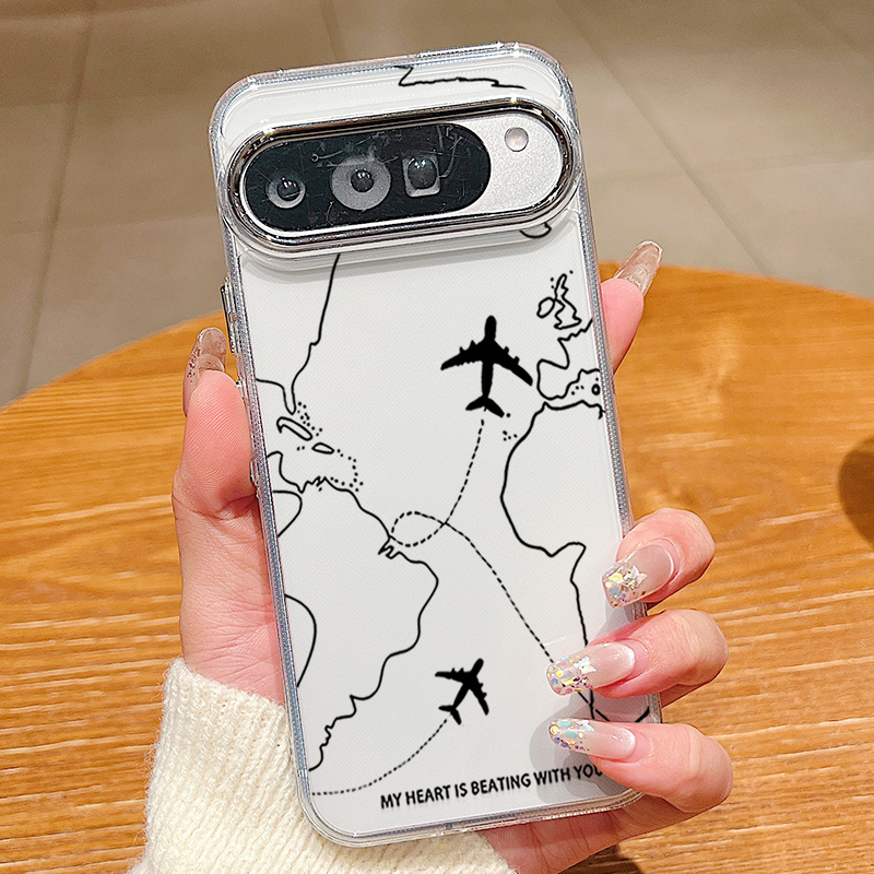 Airplane Line Pattern TPU Phon - Phone Cases Google Pixel 9 review and price