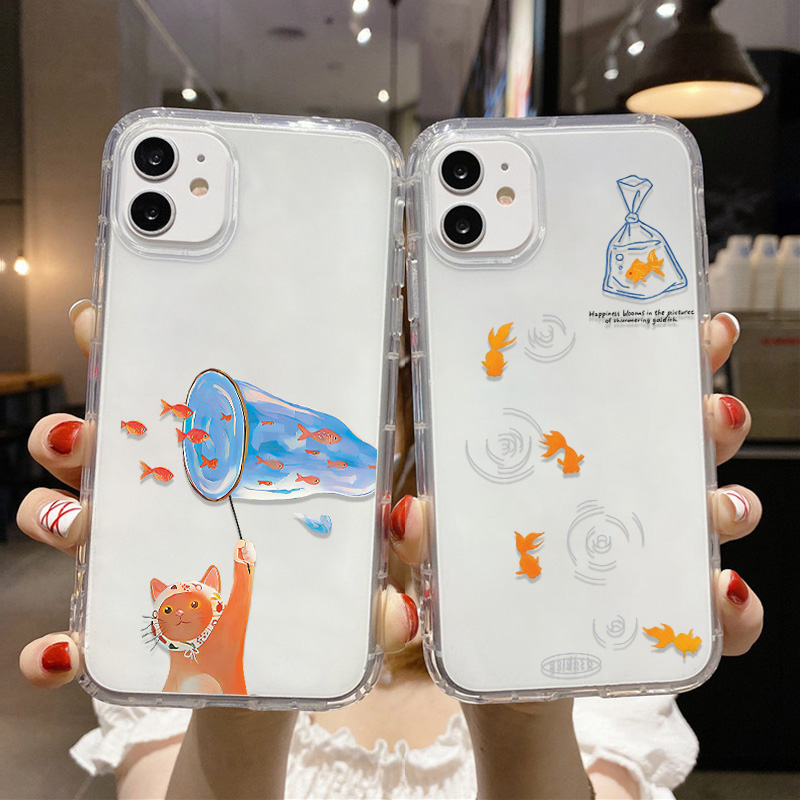 Lovely Fishes Clear Phone Case - Phone Cases Iphone 11 review and price