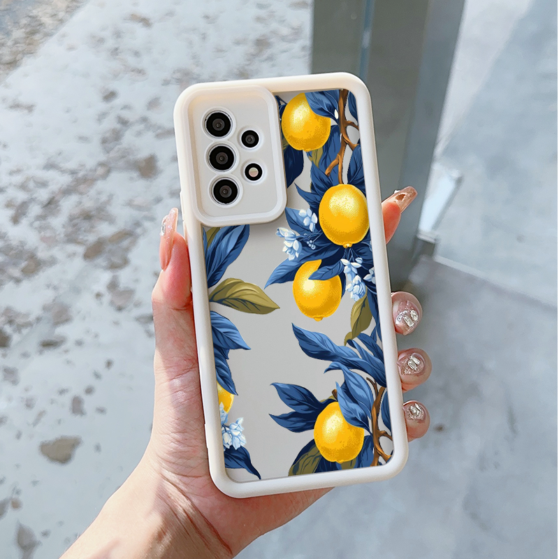 Creative Blue Leaf Yellow Lemo - Phone Cases Yellow review and price