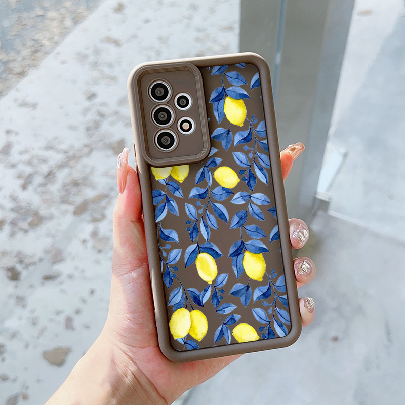 Creative Blue Leaf Yellow Lemo - Phone Cases Yellow review and price