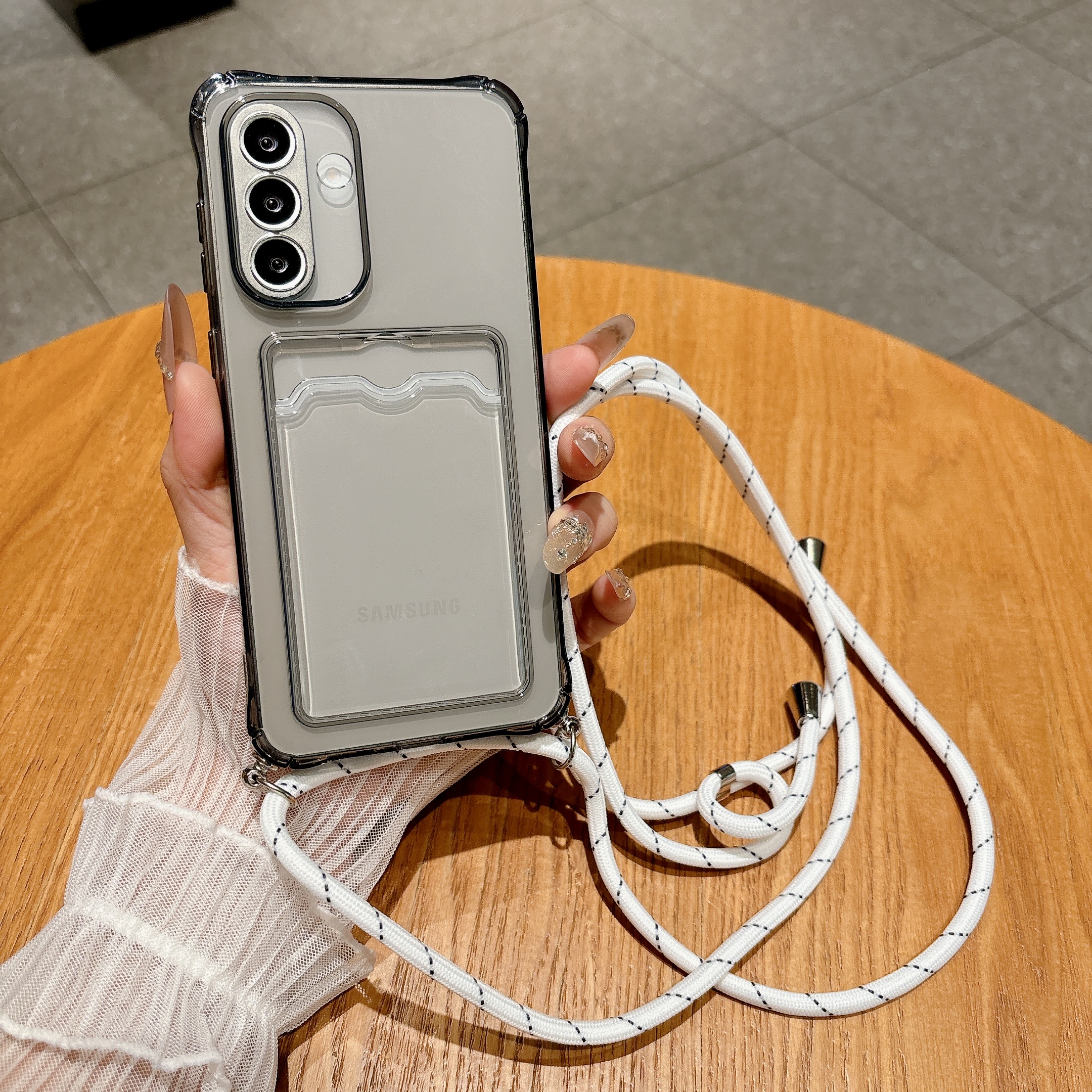Light Gray Crossbody Strap Car - Phone Cases With Loop review and price