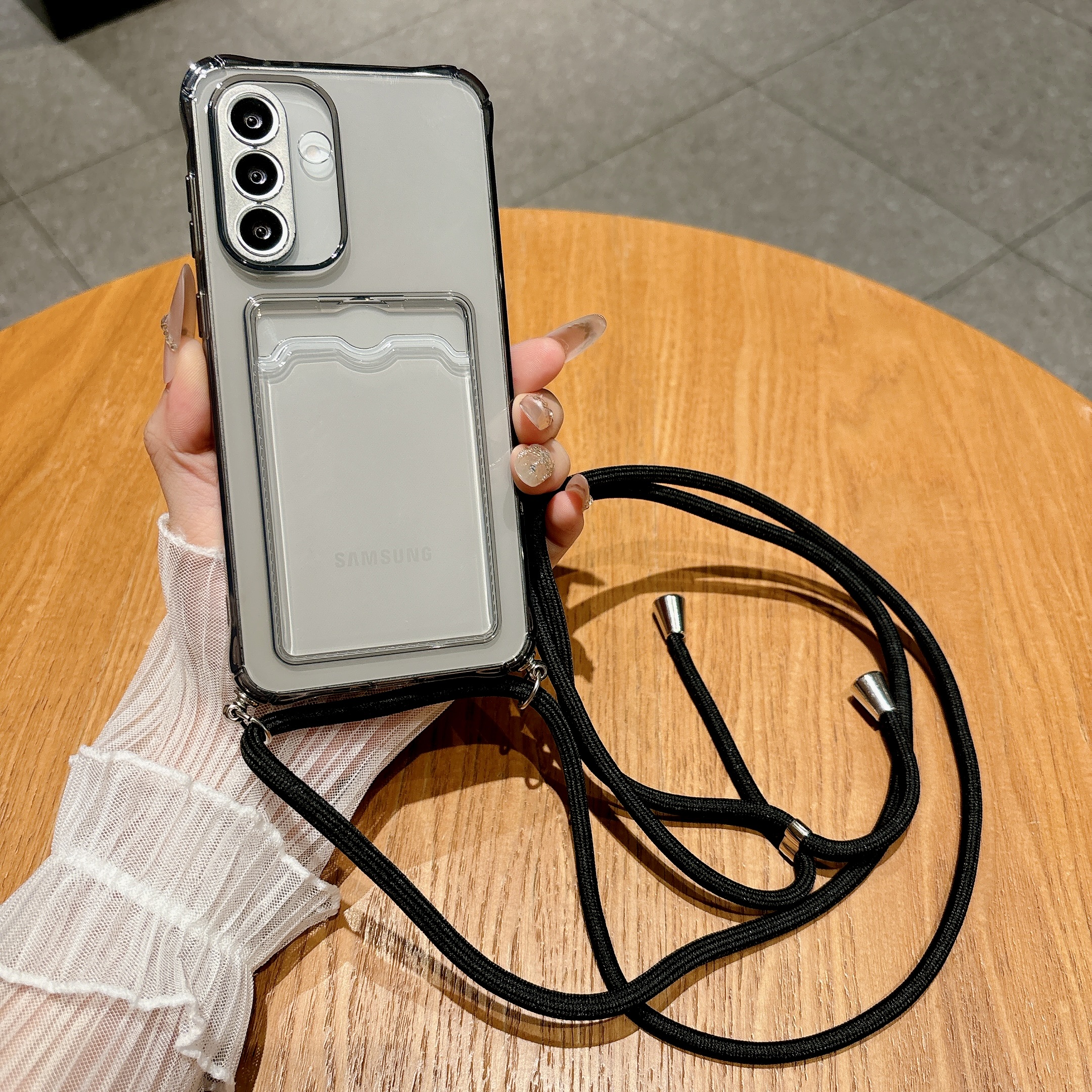 Light Gray Crossbody Strap Car - Phone Cases With Loop review and price
