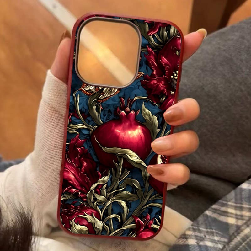 Vintage Pomegranate TPU Art Ph - Phone Cases Art review and price
