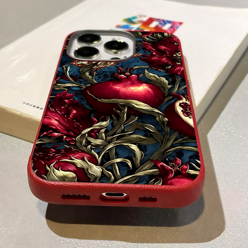 Vintage Pomegranate TPU Art Ph - Phone Cases Art review and price