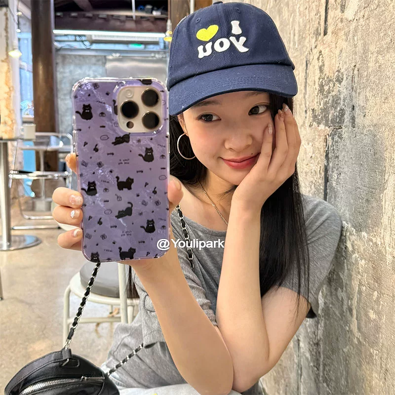 Ins Cute Girl Flower Purple Fu - Phone Cases Xr Cute review and price