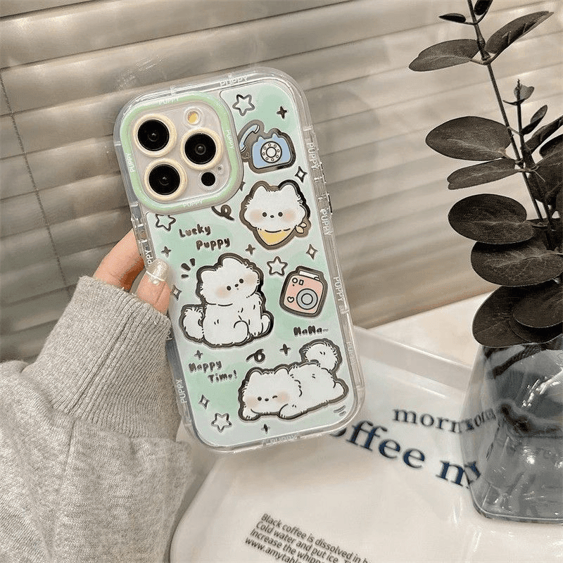 Korean Cute Star Puppy Green B - Phone Cases Blunt review and price