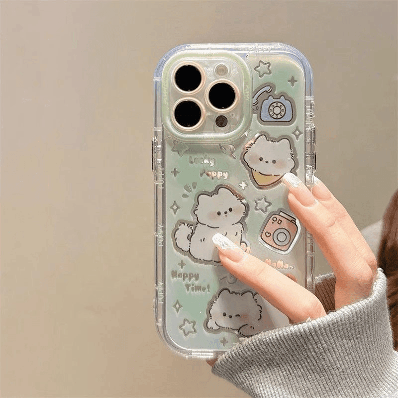 Korean Cute Star Puppy Green B - Phone Cases Blunt review and price