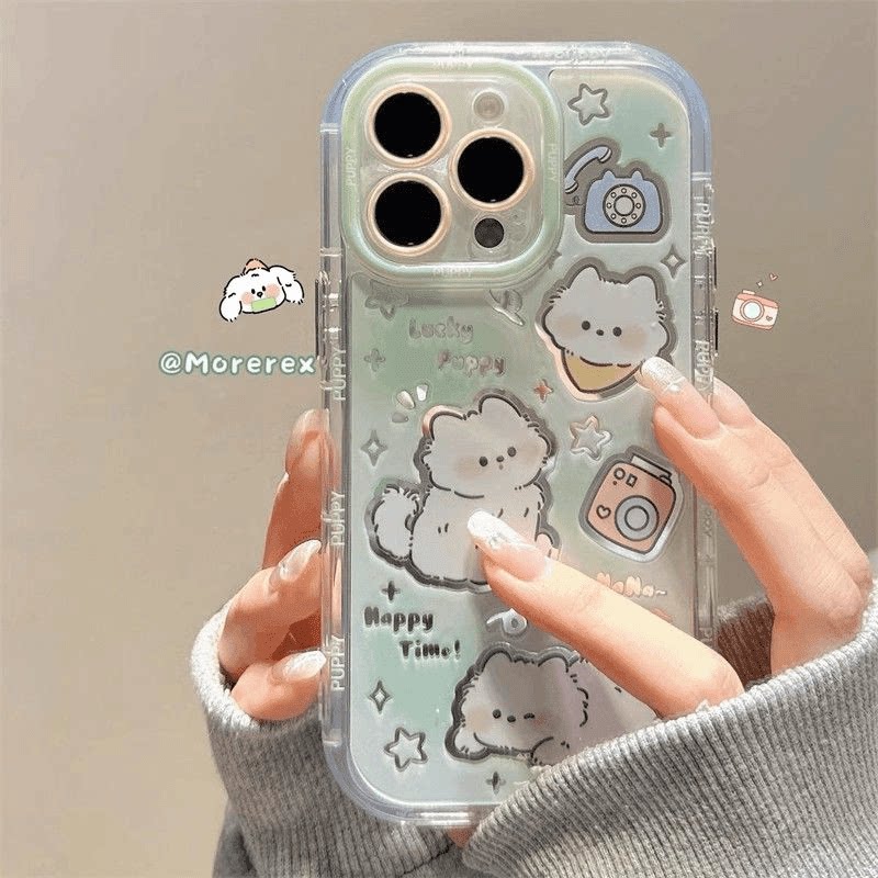 Korean Cute Star Puppy Green B - Phone Cases Blunt review and price