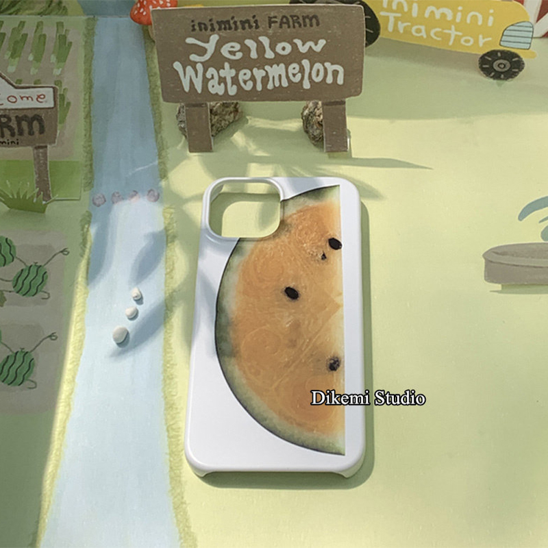 Korean Ins Cute Yellow Waterme - Phone Cases Yellow review and price