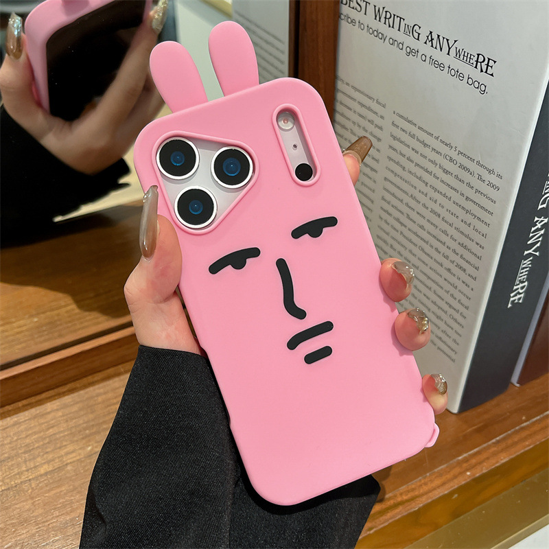 Kawaii 3D Funny Cartoon Pink E - Phone Cases Kawaii review and price