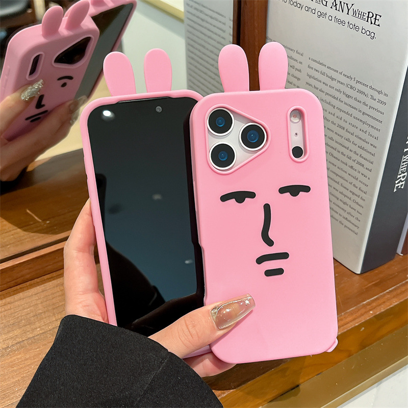 Kawaii 3D Funny Cartoon Pink E - Phone Cases Kawaii review and price