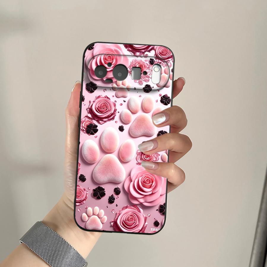 Pink Paw Print Pattern Funda P - Phone Cases Google Pixel 9 review and price