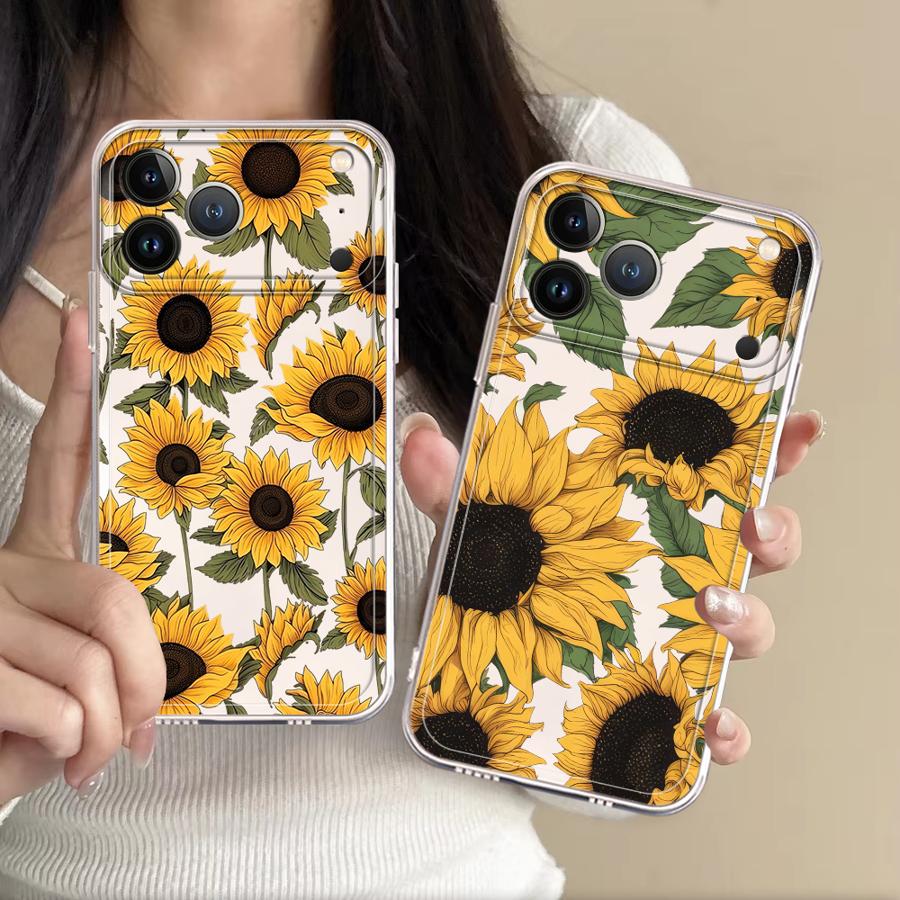 Cute Sunflower Pattern Case fo - Phone Cases Xr Cute review and price