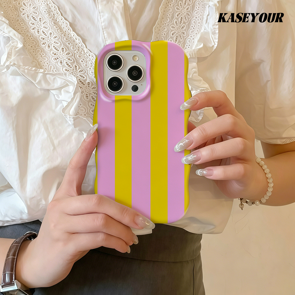 Pink Yellow Stripes Fashion 2  - Phone Cases Yellow review and price