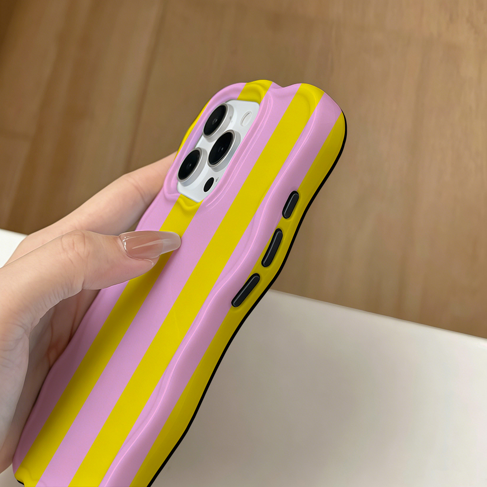 Pink Yellow Stripes Fashion 2  - Phone Cases Yellow review and price