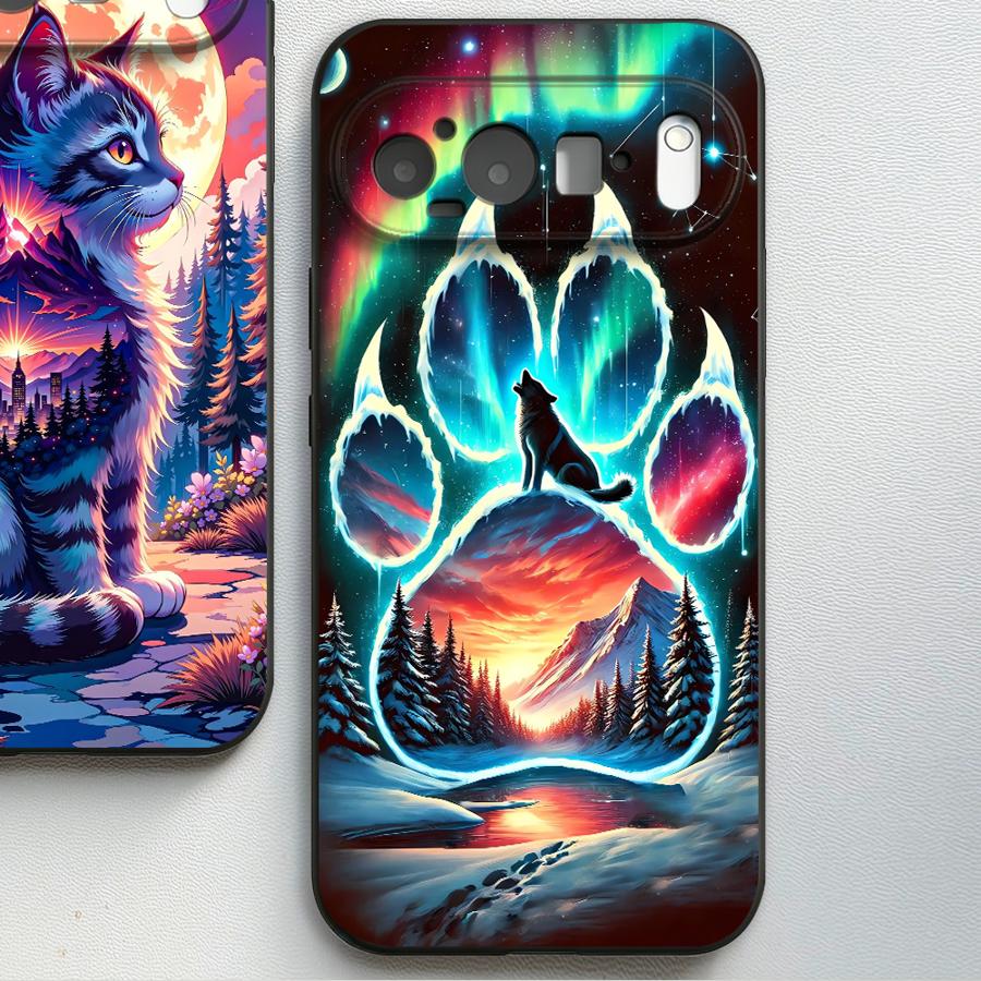 Wolf Paw Aurora Art Funda Phon - Phone Cases Google Pixel 9 review and price