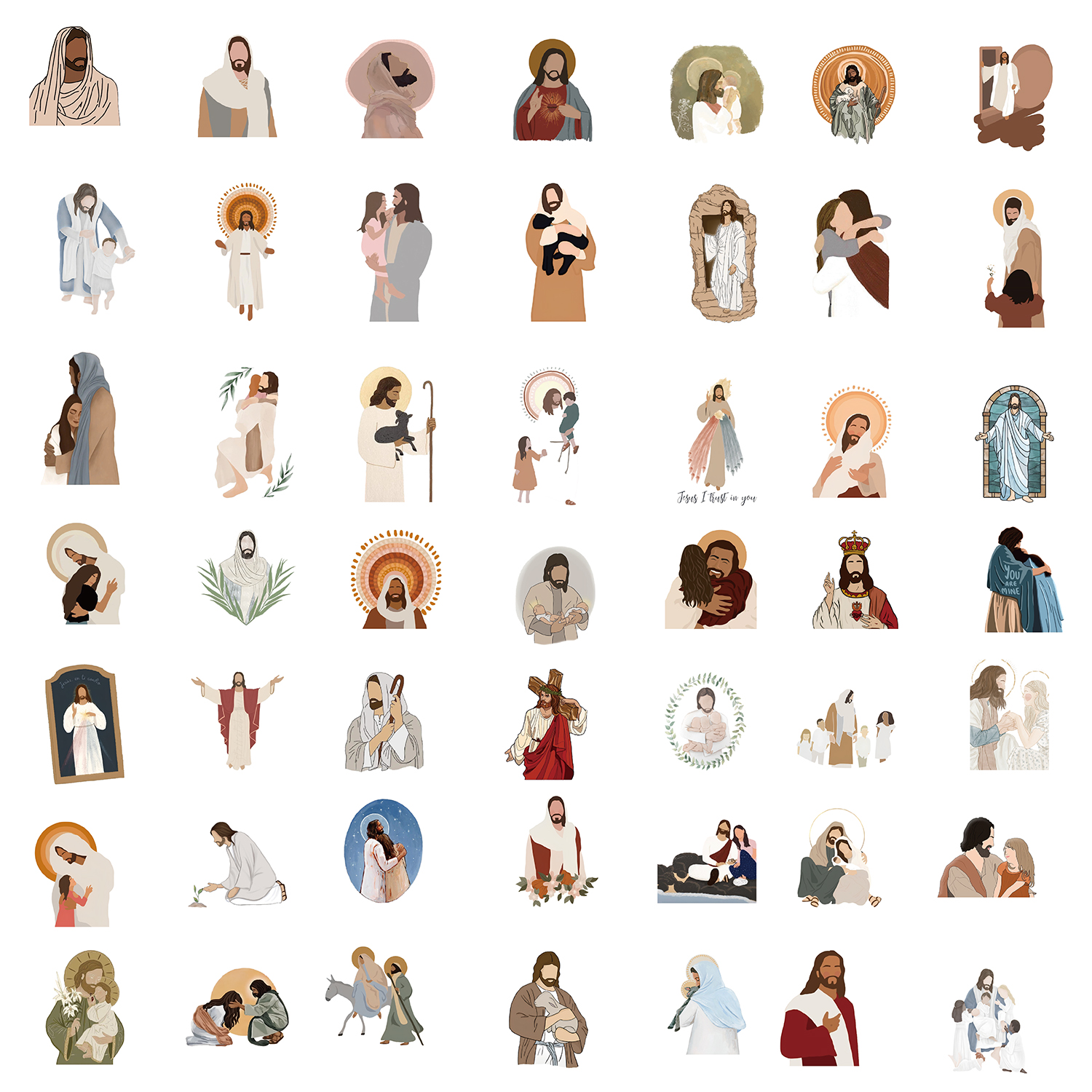52PCS Jesus Stickers Aesthetic - Phone Cases Jesus review and price
