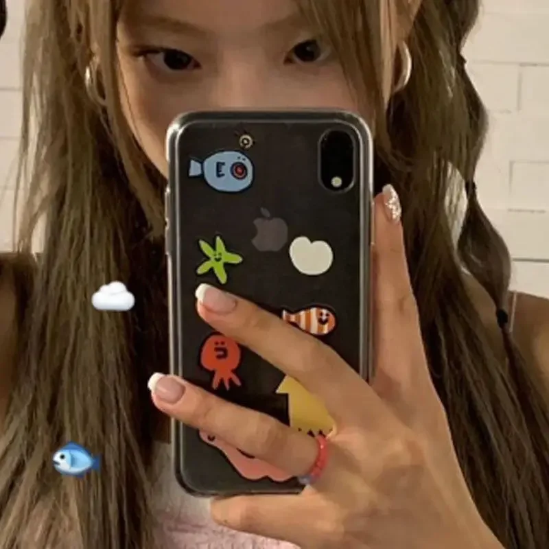Ins Kawaii Ocean Creatures Cut - Phone Cases Kawaii review and price