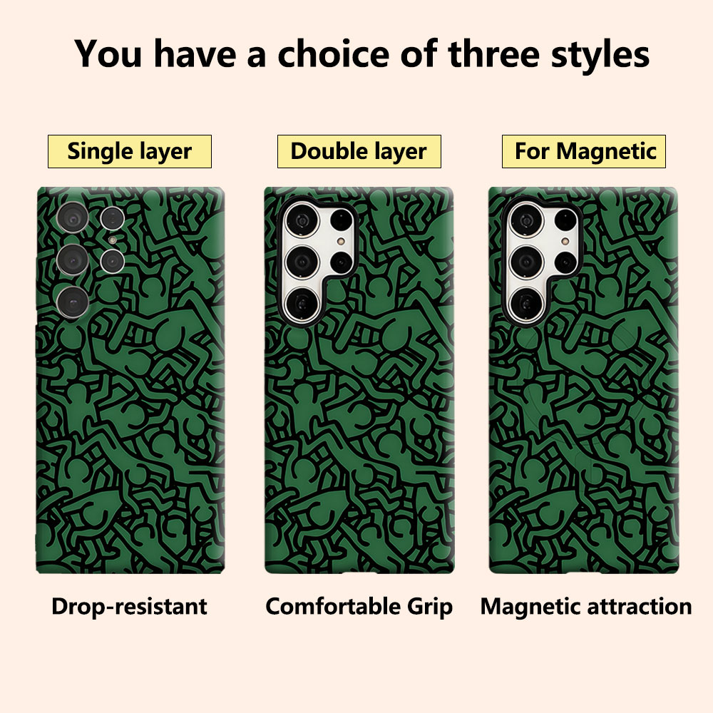 K-Keith-s H-Haring-s Inspired  - Phone Cases Samsung S25 review and price