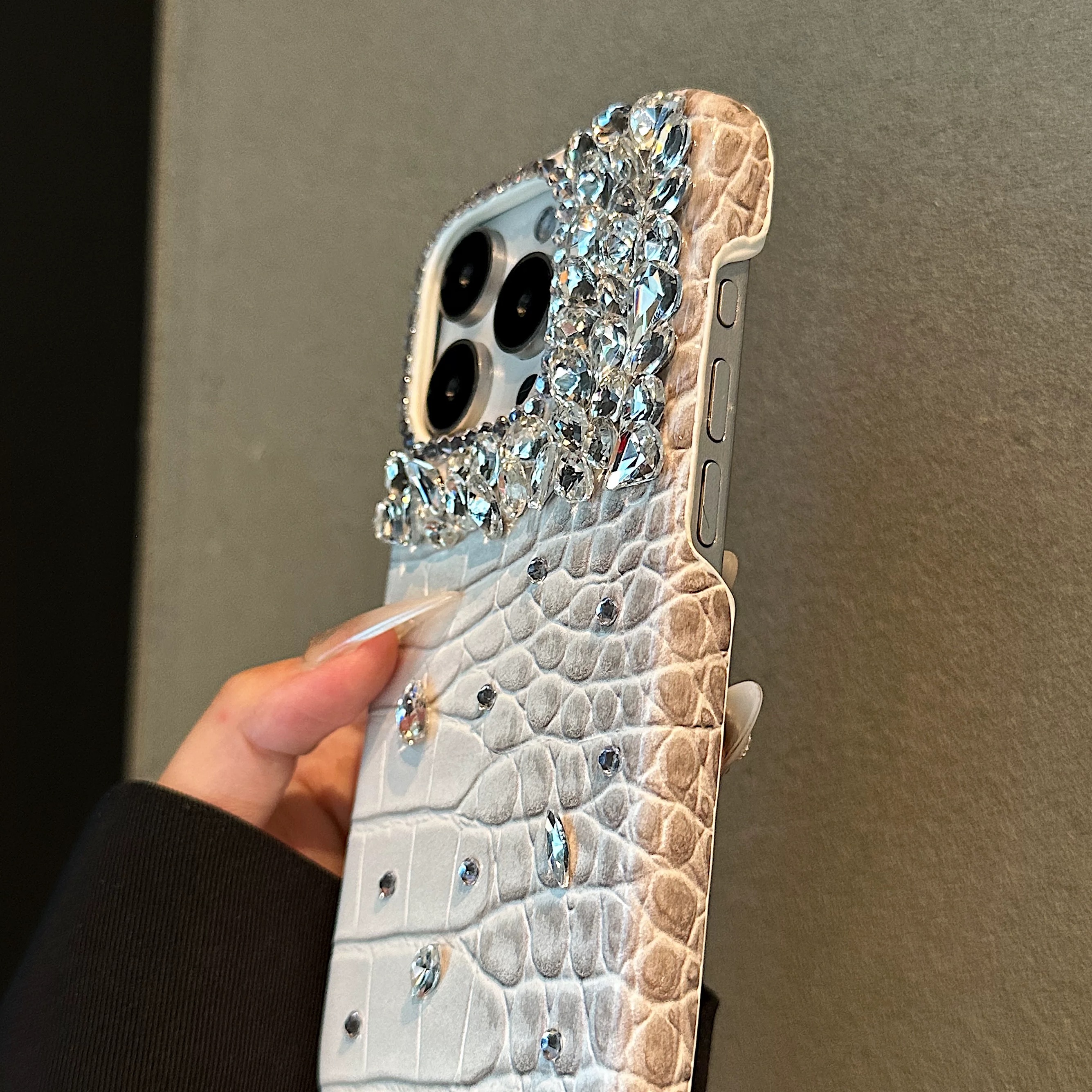Crocodile leather diamond mobi - Phone Cases Ysl review and price