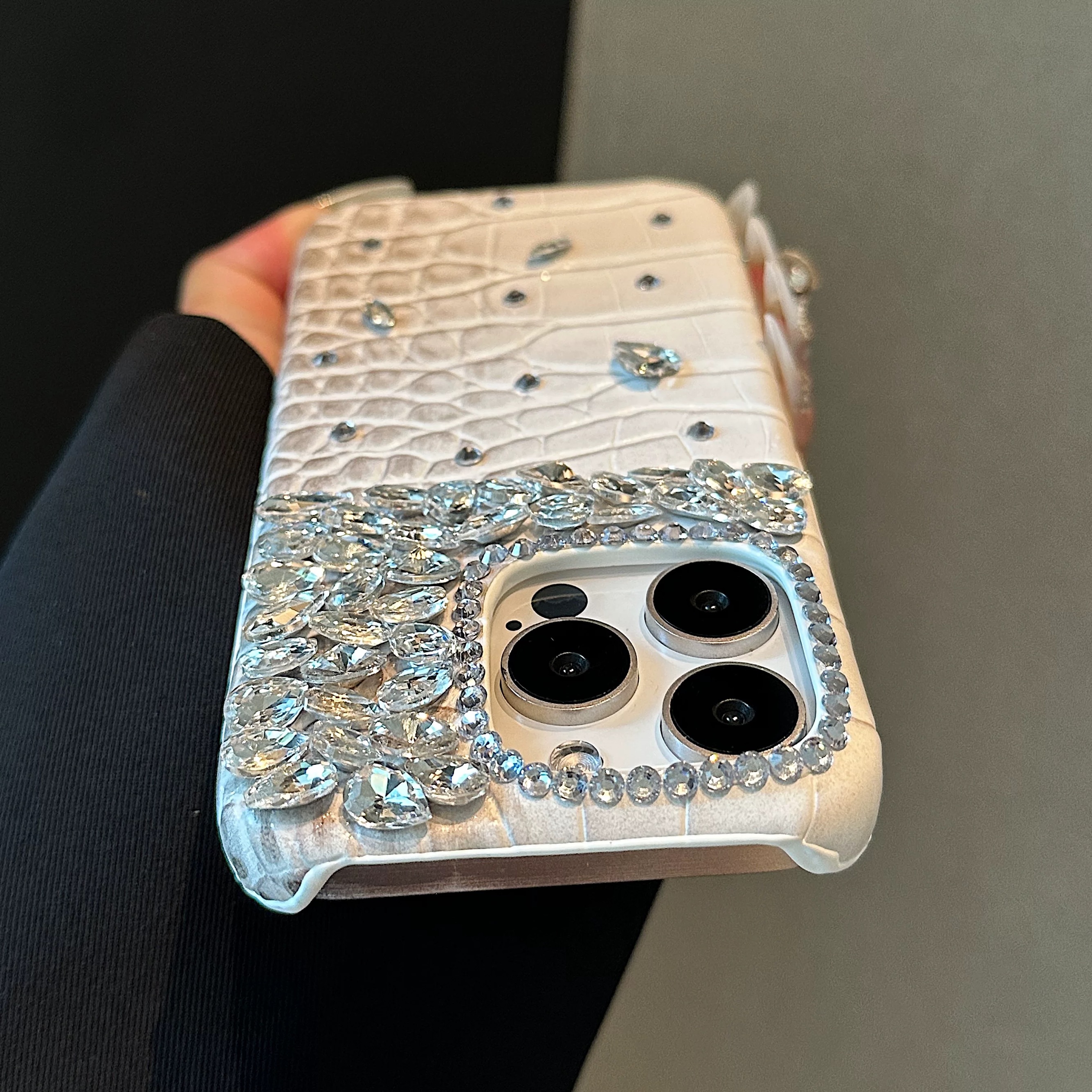 Crocodile leather diamond mobi - Phone Cases Ysl review and price