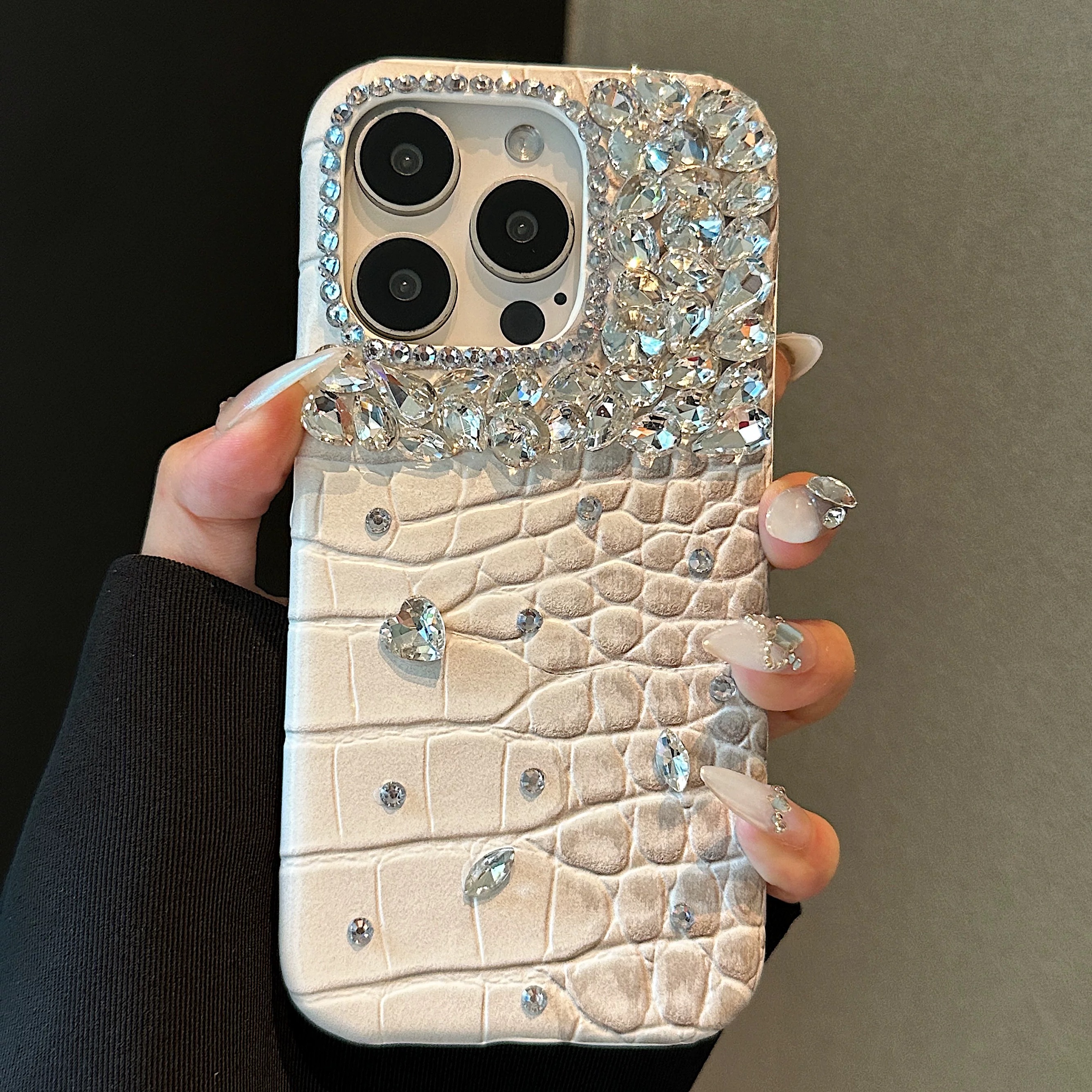 Crocodile leather diamond mobi - Phone Cases Ysl review and price