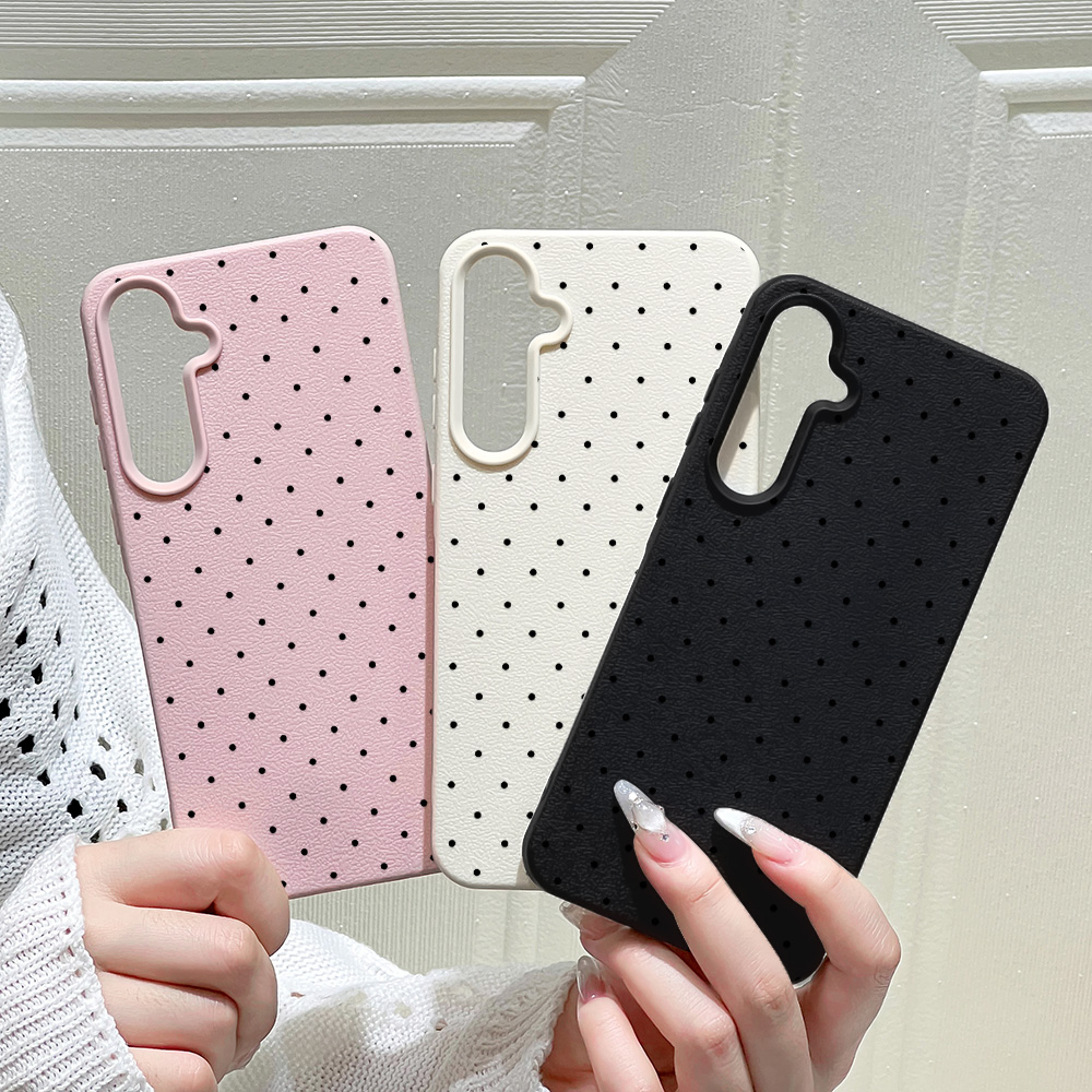 Ins Polka Dots Phone Case For  - Phone Cases Samsung S25 review and price