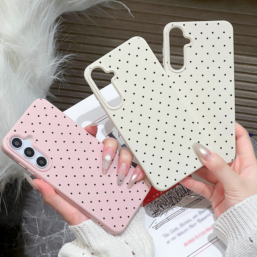 Ins Polka Dots Phone Case For  - Phone Cases Samsung S25 review and price