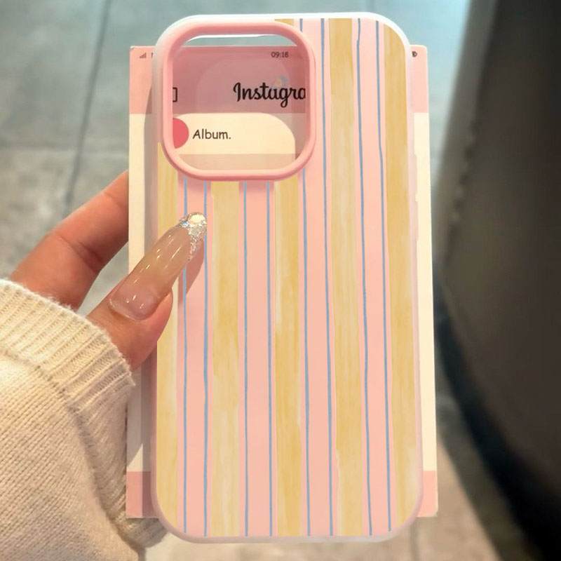 Stylish Yellow Striped Phone C - Phone Cases Yellow review and price