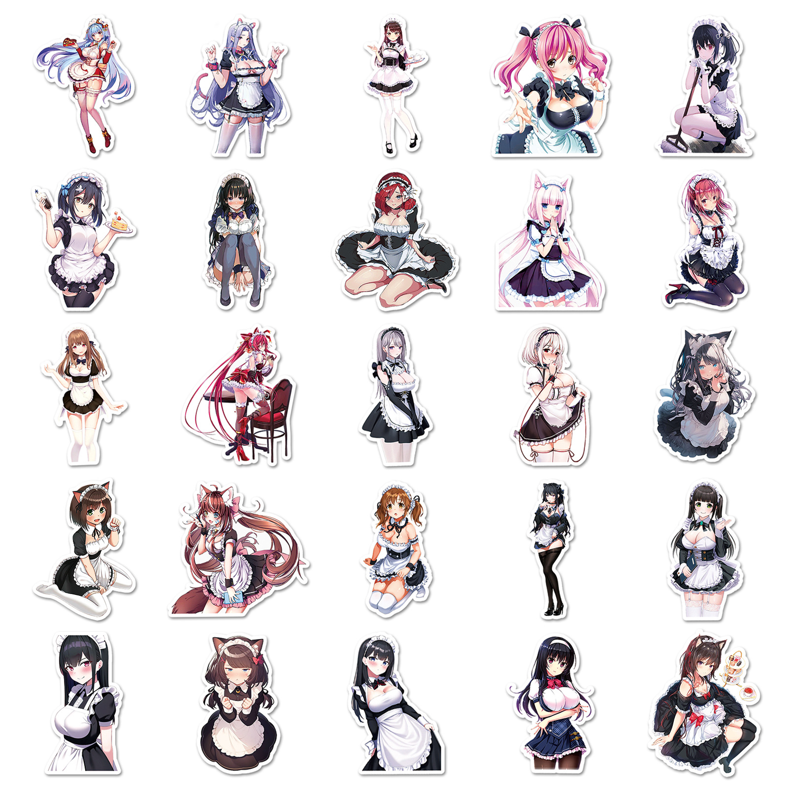 50Pcs Anime Maid Stickers Waif - Phone Cases Blunt review and price