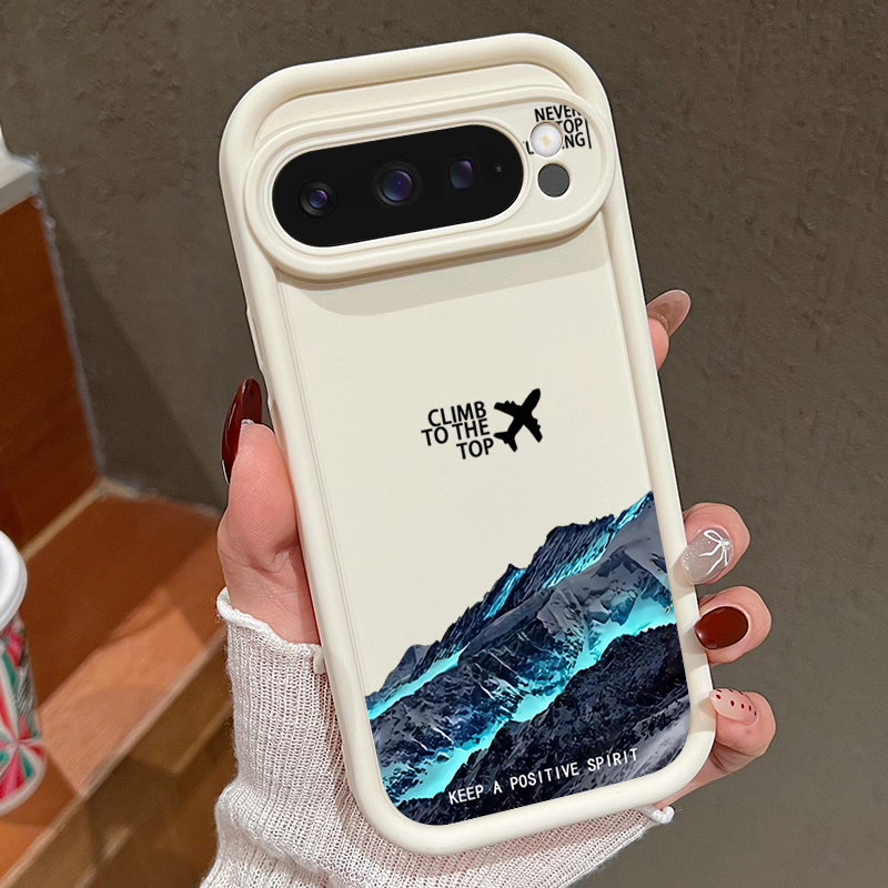 Airplane Snow Mountain Pattern - Phone Cases Google Pixel 9 review and price