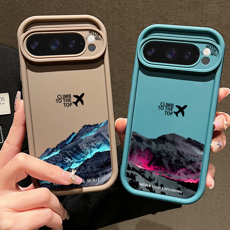 Airplane Snow Mountain Pattern - Phone Cases Google Pixel 9 review and price