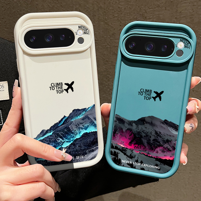 Airplane Snow Mountain Pattern - Phone Cases Google Pixel 9 review and price