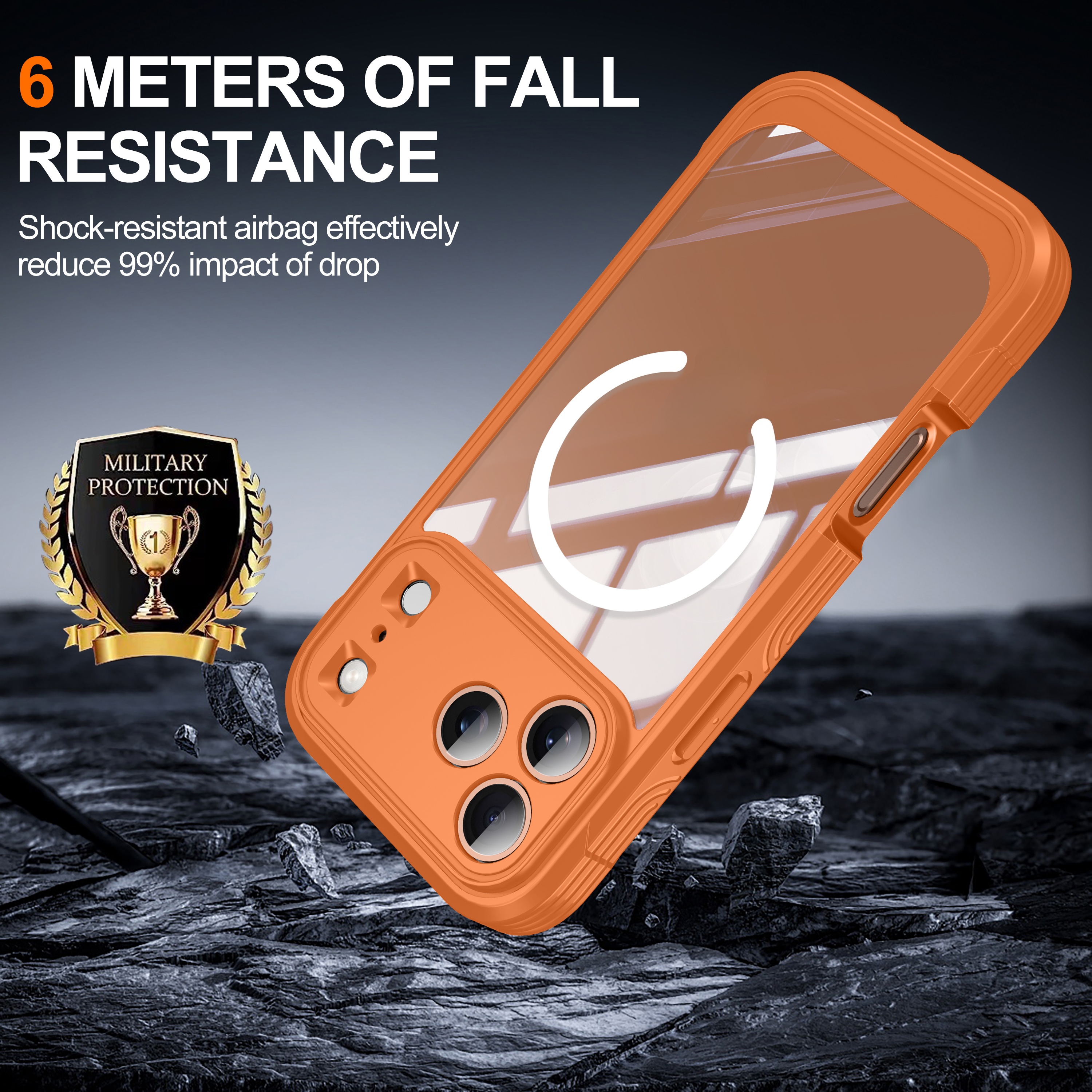 Brand new color magnetic shock - Phone Cases Brand review and price