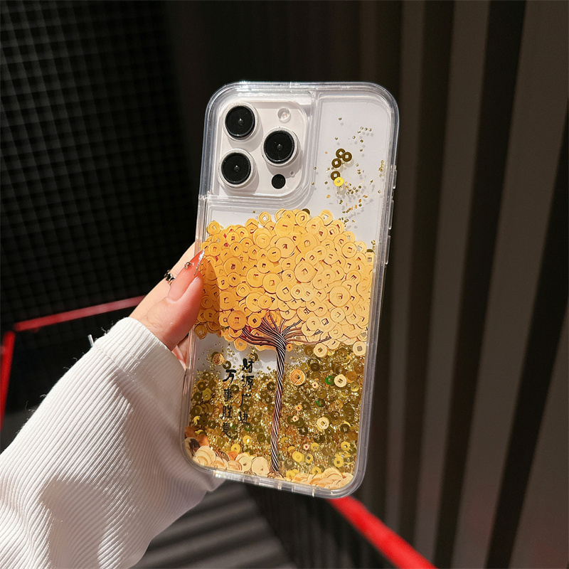 Gold Icons Quicksand Cover 16  - Phone Cases Ysl review and price