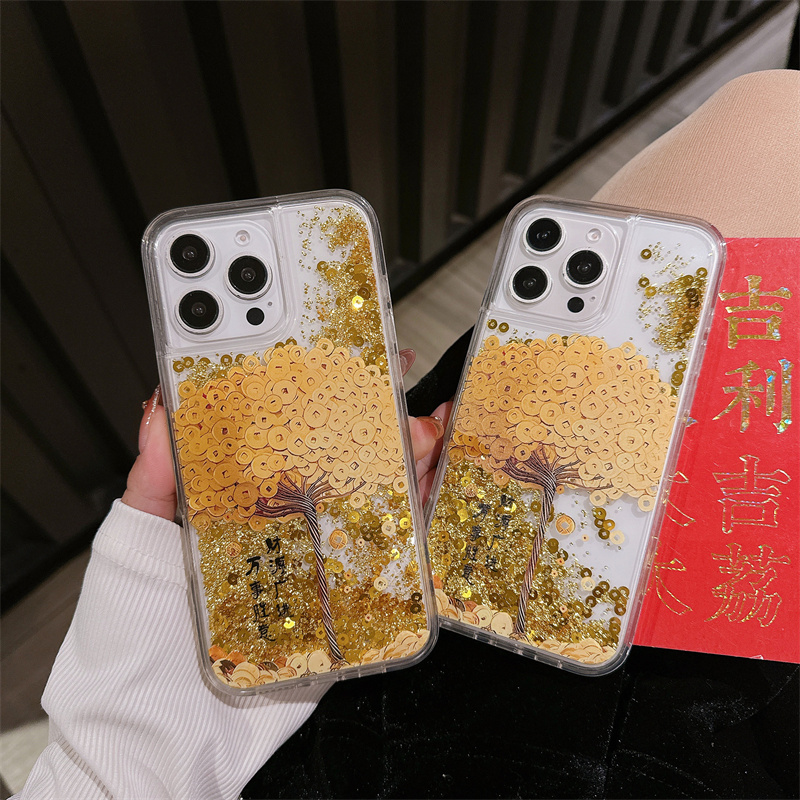 Gold Icons Quicksand Cover 16  - Phone Cases Ysl review and price