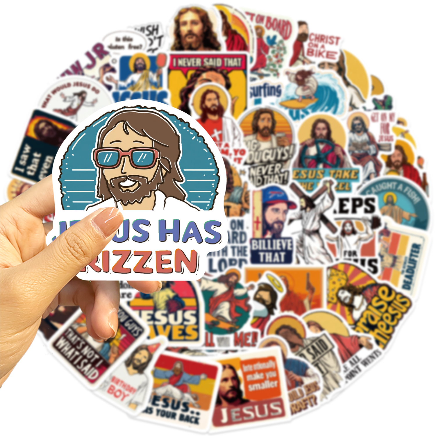 50pcs Funny Jesus Graffiti Sti - Phone Cases Jesus review and price
