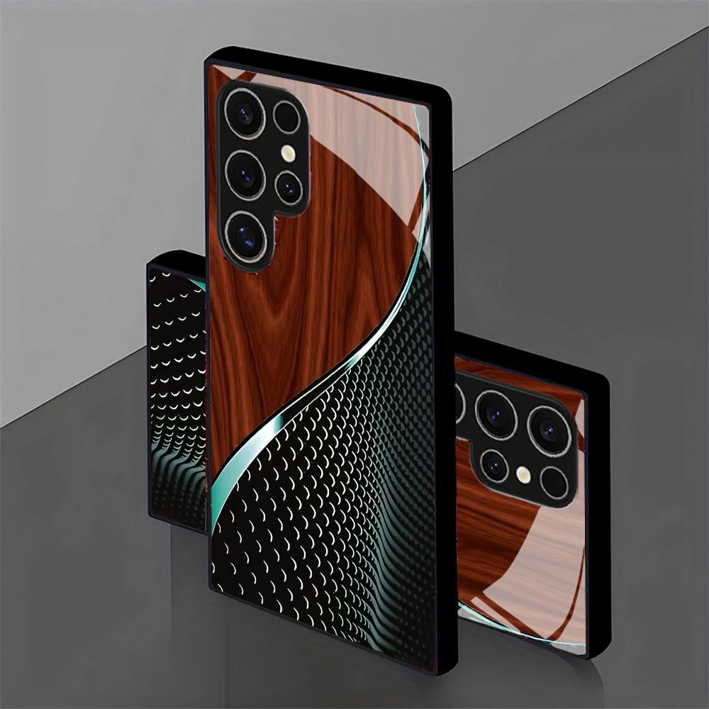 Creative Honeycomb Wood Patter - Phone Cases Samsung S25 review and price