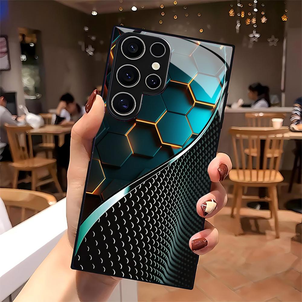 Creative Honeycomb Wood Patter - Phone Cases Samsung S25 review and price