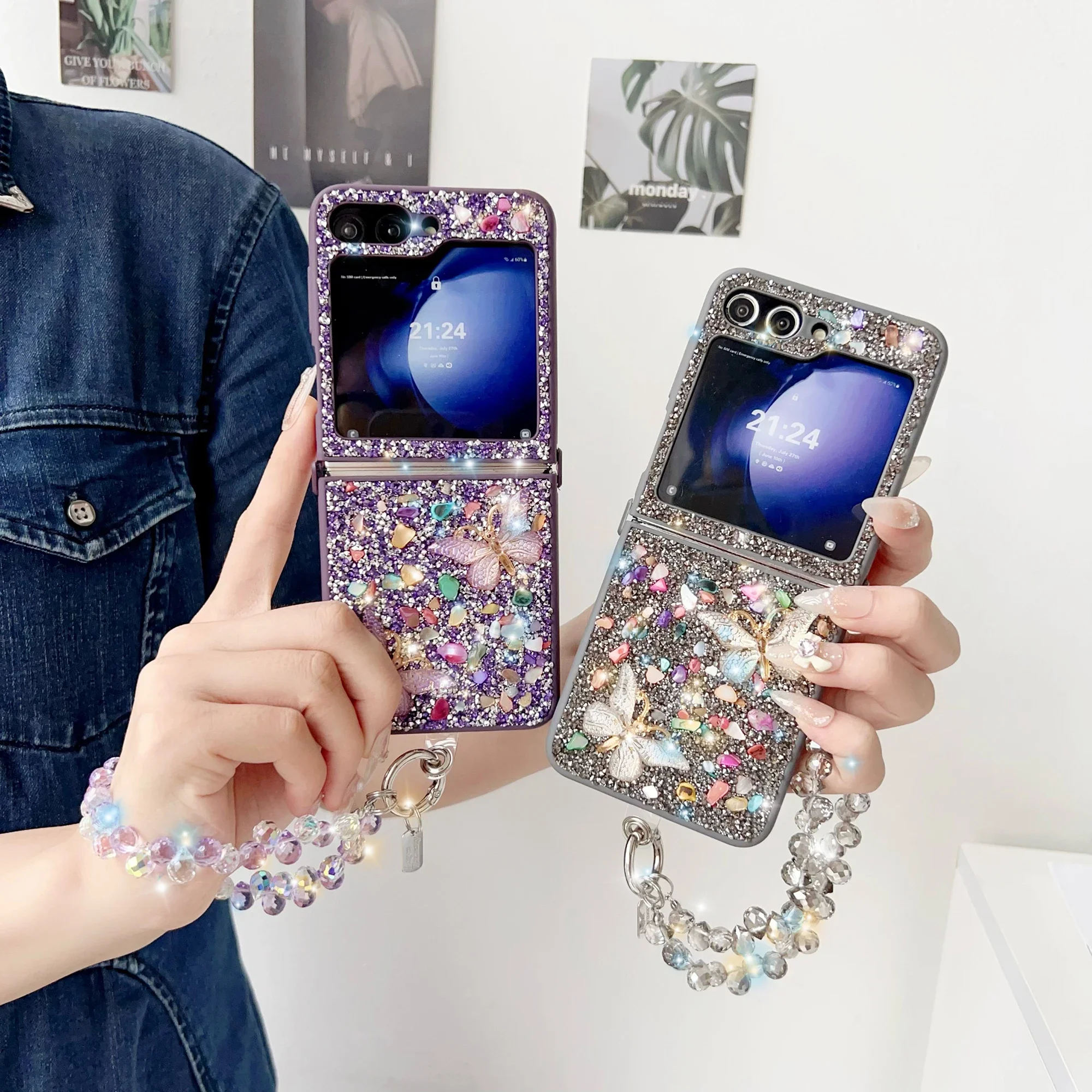 Luxury Glitter Cute Bling Crys - Phone Cases With Loop review and price